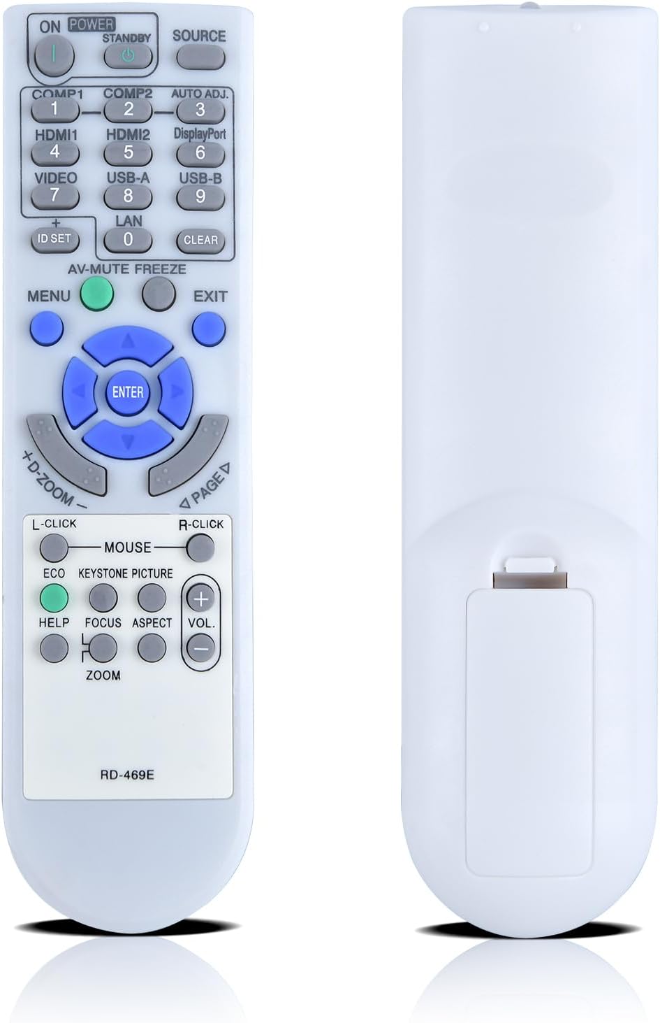 RD-469E Replacement Remote Control for NEC Projector NP-M282X NP-M322X