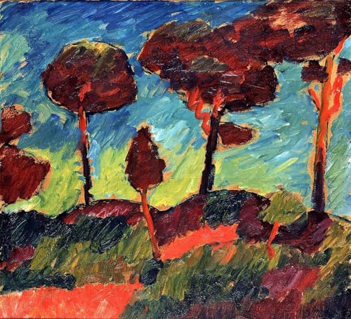 Pins à Prerow Alexej Von Jawlensky affiche art moderne décoration maison 60x90