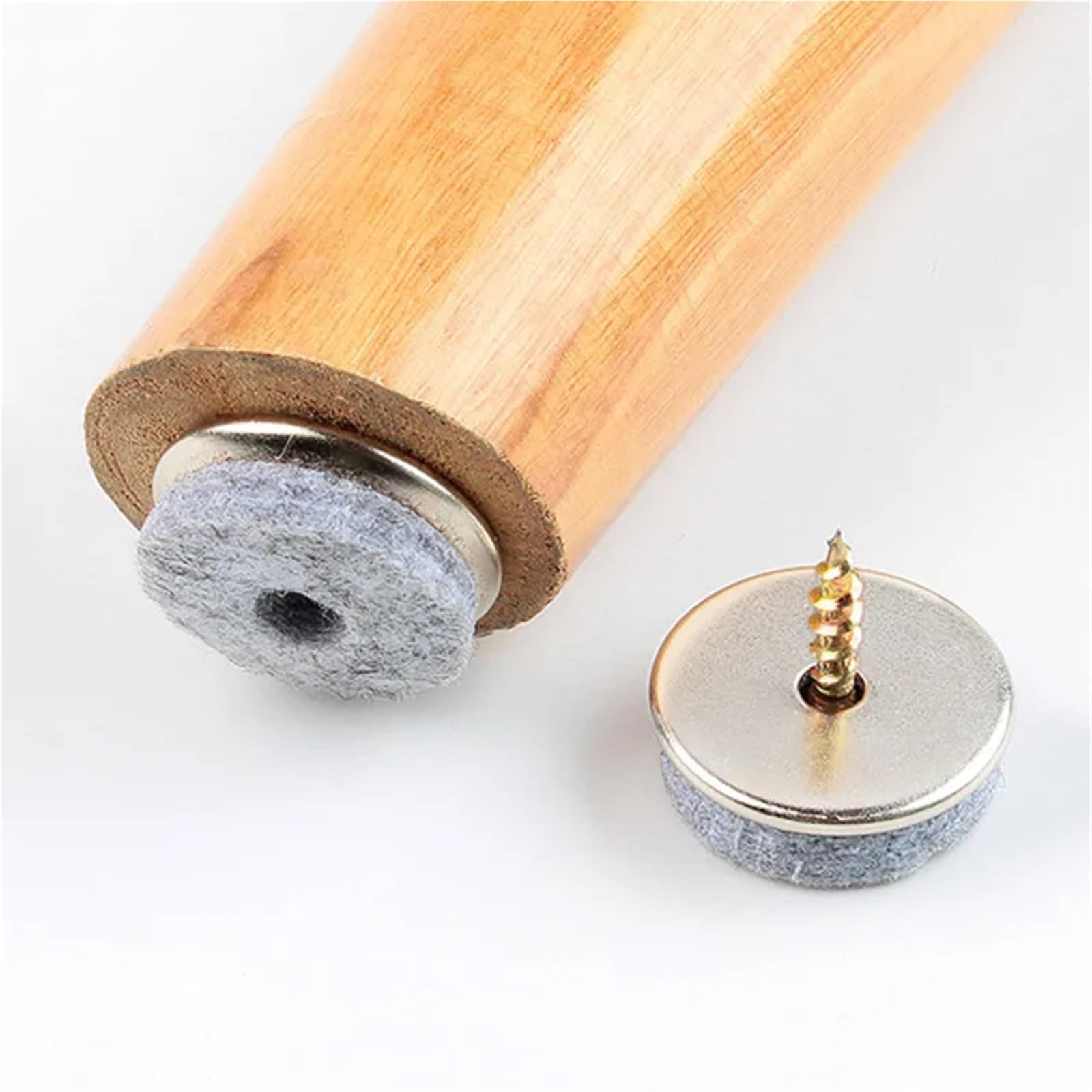 100 clavos para patas de muebles, tornillos de fieltro, antideslizantes, protectores de suelo de madera, accesorios para muebles de uñas (22 mm)