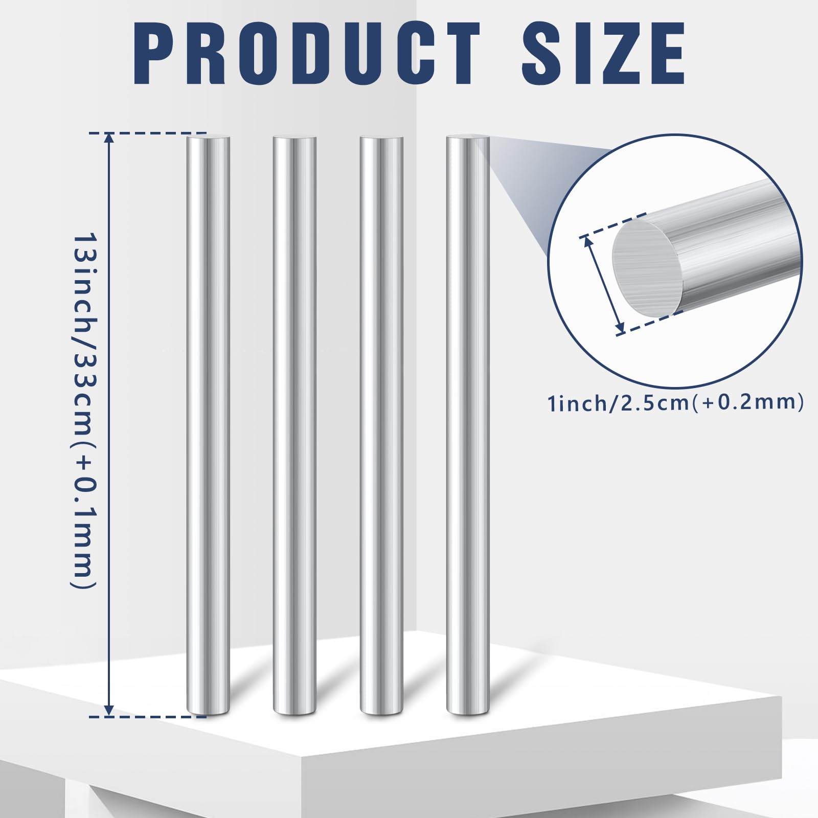 Barra Tonda 20mm Lunga 300mm Barra In Alluminio 6061 - Asta Tonda Piena, Lunghezza 300 Mm, Diametro 20 Mm, Per Fai Da Te Barra Alluminio Tonde - Foto 5