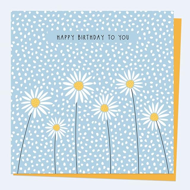 Dotty about Paper Birthday Card for her - Oopsy Daisies - Happy Birthday to You - Beautifully Designed Premium Greetings Card. Envelope Included (3466)