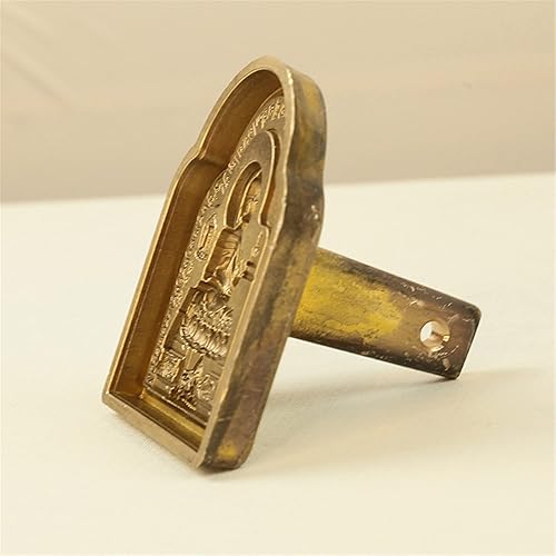 Miniatura 6 de Molde de estatua de Buda tibetano hecho a mano, molde de Bhaisajyaguru (Buda de la medicina), molde de cobre para hacer estatua de Buda de arcilla,