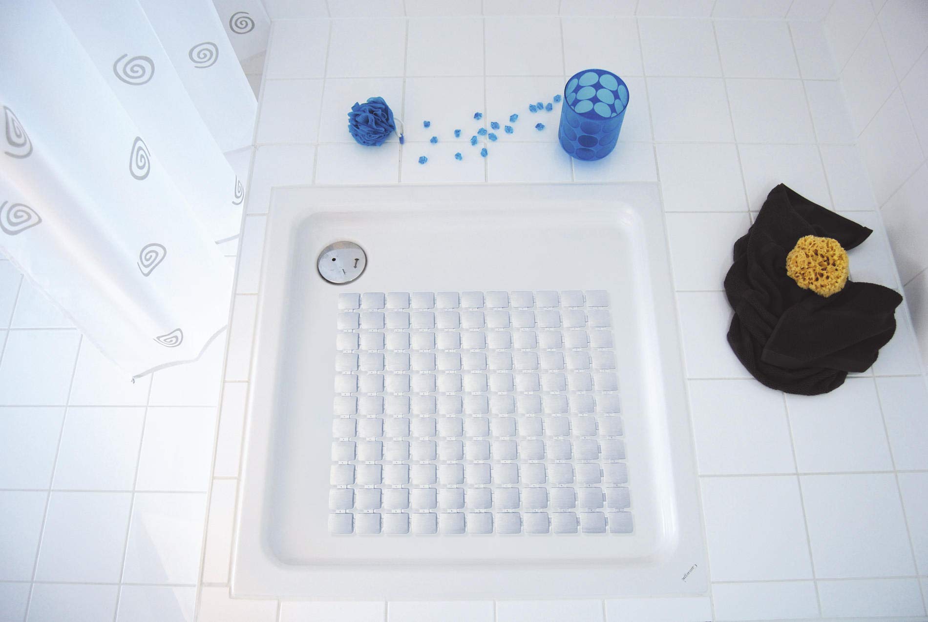 Ridder Shower mat, TPE, PP, White, 54x54 cm, 54 x 54 cm (Rectangular) - Image 4