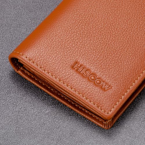 Image of HISCOW Business Card Holder with Large Compartment - Full Grain Leather