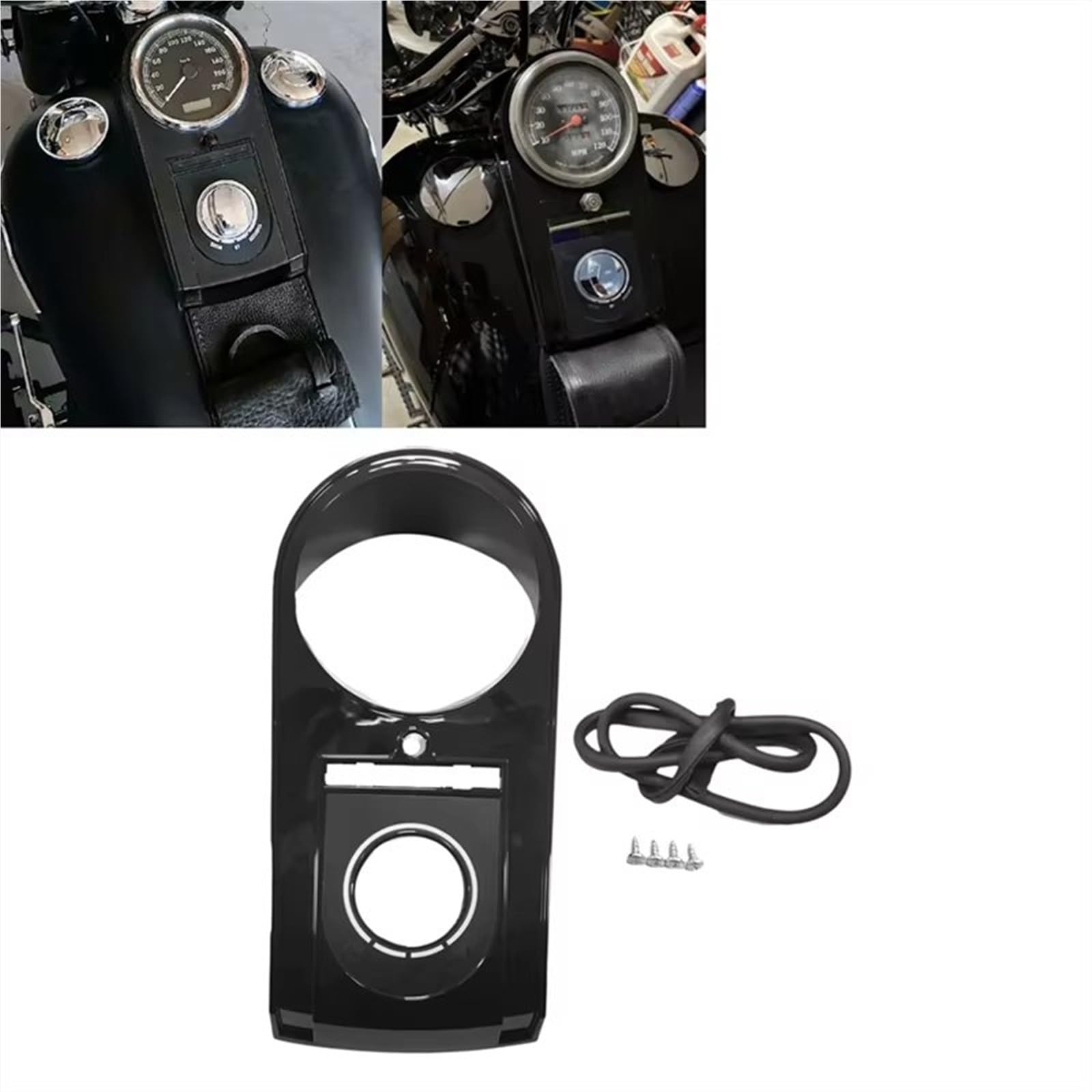 Marco Instrumento Para Heritage Para Softail Para 2000-2008 Cubierta Del Panel Tablero Motocicleta Velocímetro Negro