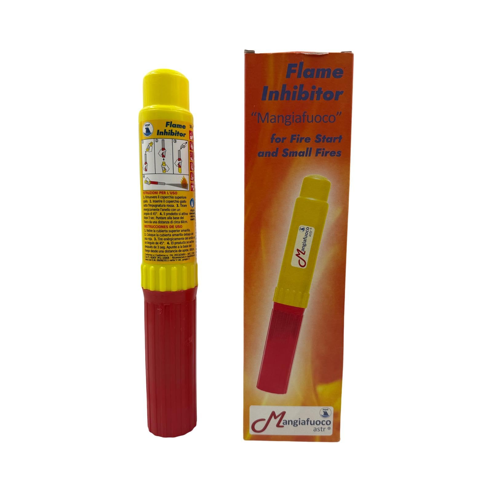 Extincteur compact, inhibiteur de flamme pour bateaux, voitures camping-cars et maison, système de déchirure, écologique sans poussière. Durée de vie 4 ans sans entretien.