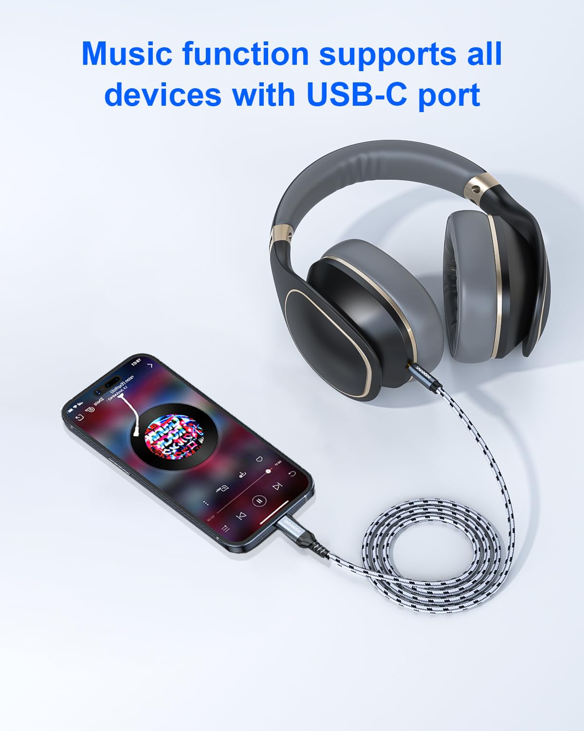 Câble Audio USB C Vers XLR Femelle 2m Tressé - Pour Enregistrement IPhone 15, MacBook Et Microphones