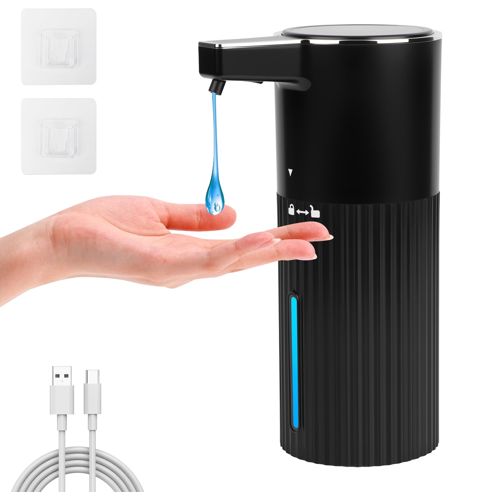 Photo 1 of 13.52oz/400ml Automatic Liquid Soap Dispenser for Kitchen & Bathroom