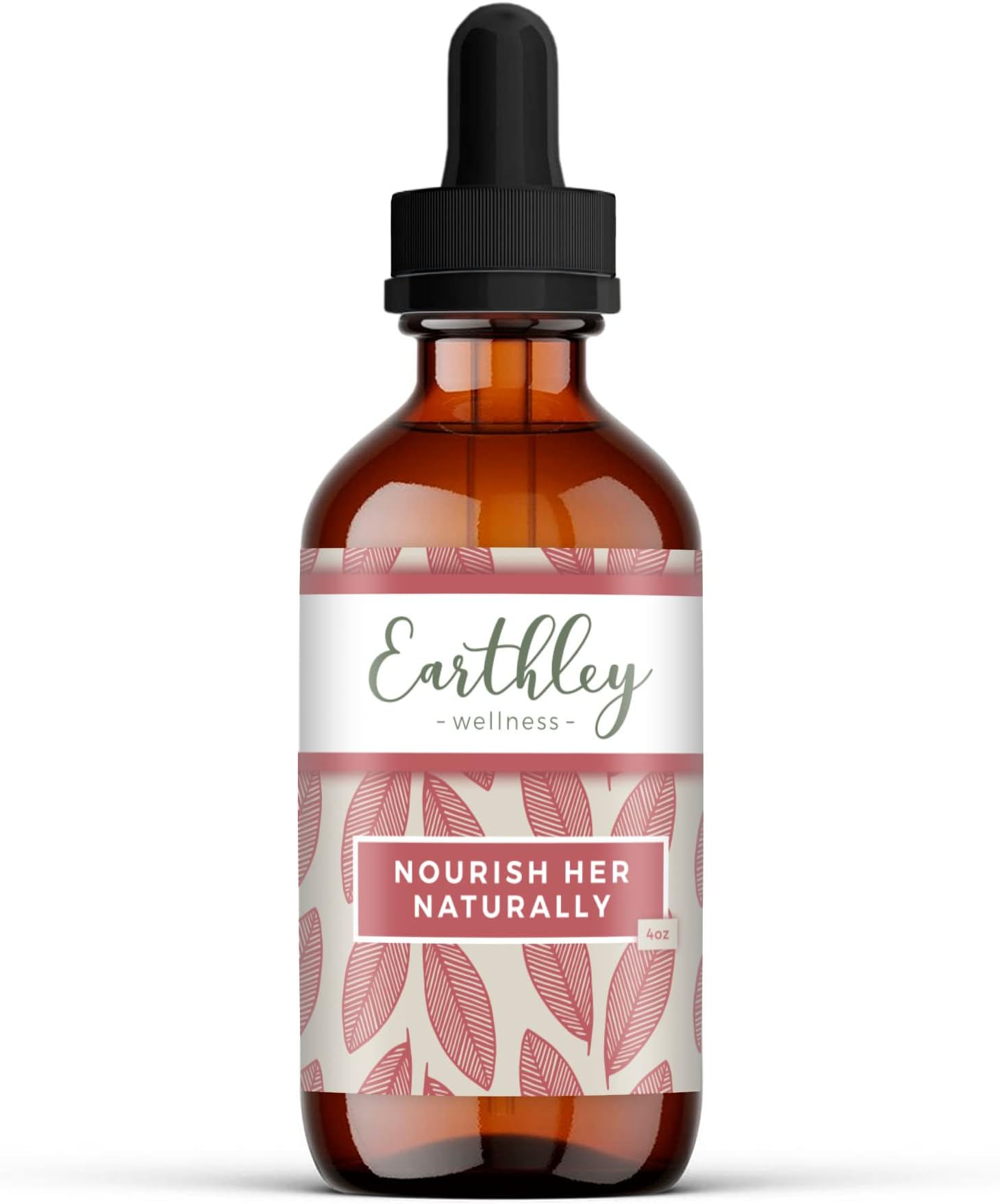 Nourish Her Naturally, Liquid Botanical Multivitamin for Women with Raspberry Leaf, Dandelion Leaf, Alfalfa, and Nettles, Supports Energy, Gut Health, and Wellness (4oz, Nourish Her)