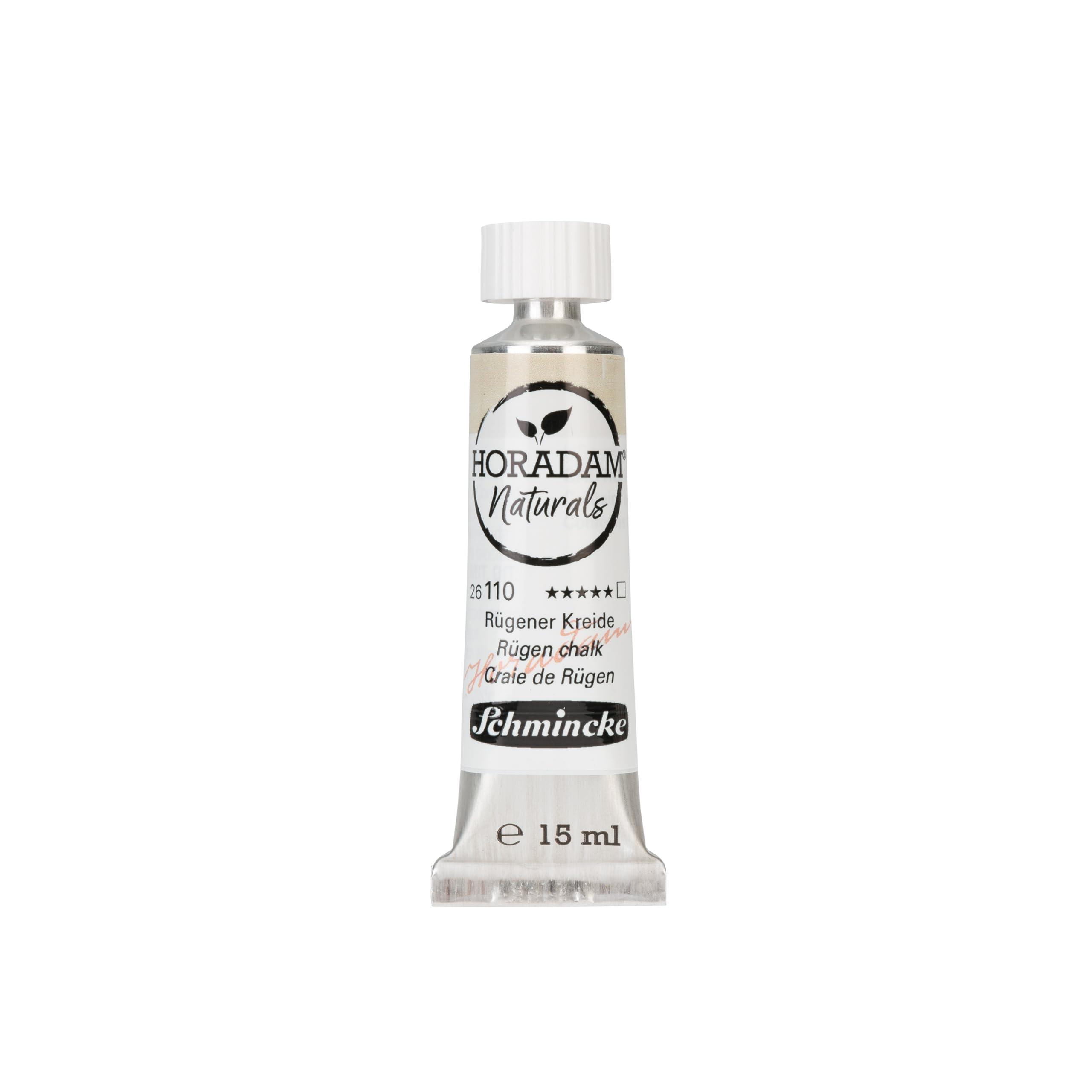 Schmincke - Horadam Naturals, gesso Rügen, 15 ml, 26110006, miglior acquerello vegano, pigmenti naturali, combinazione di acquerello e guazzo, tubo 15 ml