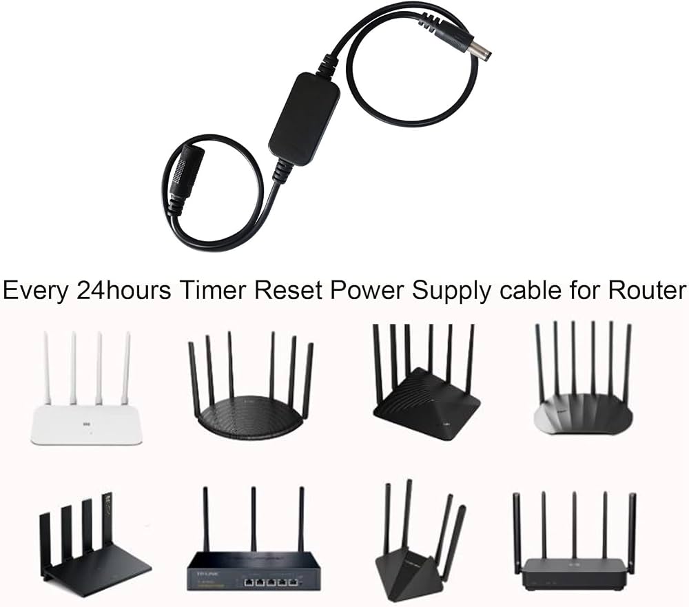 Timer Rebooter 24 Ore Cavo Riavvio Automatico Router 24 Ore - Timer Di