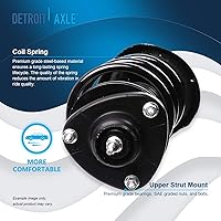 Vista 1232 de Detroit Axle - Kit de suspensión delantera de 10 piezas para Chevy Aveo Aveo5 Pontiac G3 Wave 2 Ready Struts Assembly 2 Enlaces de barra