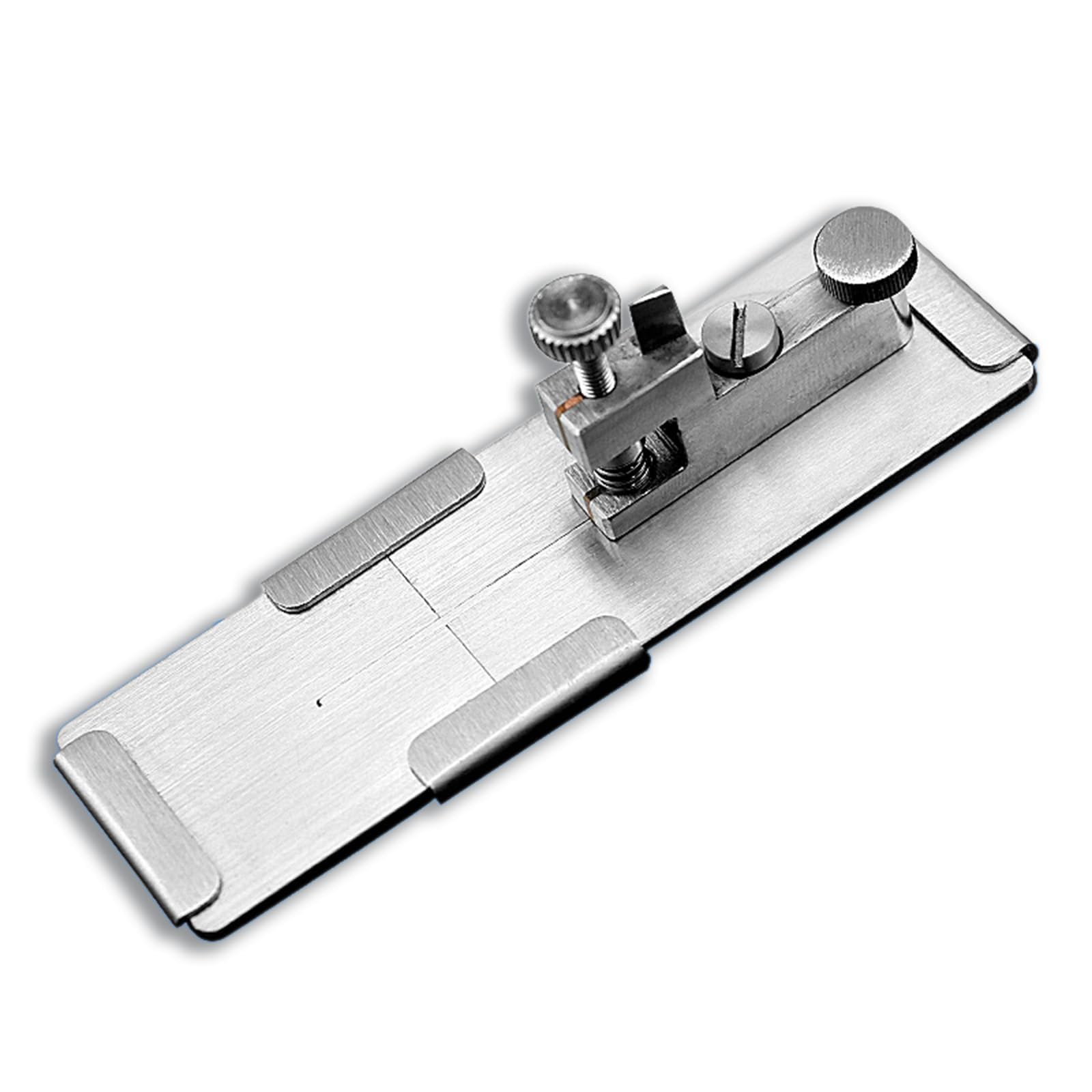 Mikrotom-Faser-Edelstahlschneider für Feinheitsanalyse, verstellbare Schraube, 3 x 0,8 mm Schneidebereich, 20 um Schnittstärke für Textilfasern