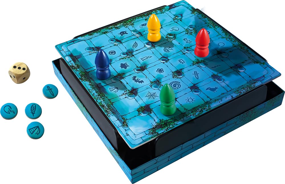 Gigamic- Le Labyrinthe Magique - Un jeu semé d'embuches - Jeu enfant - De 2 à 4 joueurs - A partir de 6 ans !