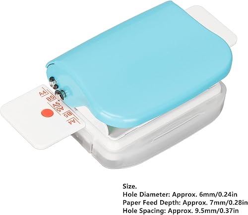 Miniatura 4 de Estink Máquinas de encuadernación manuales, mini máquina de encuadernación multiusos de 6 agujeros, máquina de encuadernación de libros de cincha,