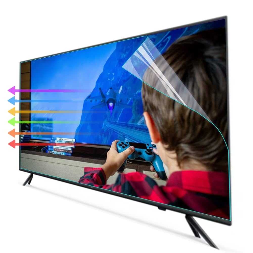 Filtre anti-lumière bleue TV 75 pouces mat avec protection anti-éblouissement