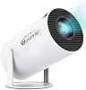 HY300Pro Mini Projector with WIFI and Bluetooth,Portable Projector 4K 1080P Support ,Auto Keystone Correction,200 ANSI Lumens,40