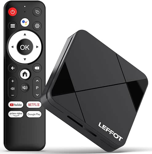 Android 14.0 TV Box 2025, LEFFOT RK3518 4K Ultra HD