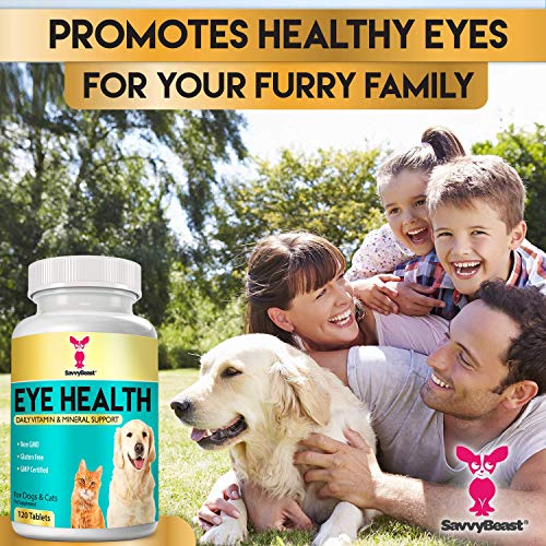Eye Vitamins for Dogs & Cats – Natural Senior Cat & Dog Supplement w/ Bilberry, Lycopene, Vitamin C & A, Grapefruit Seed & Astaxanthin Antioxidants 4 Vision Health, Cell Growth & Better Circulation - Thumbnail 5
