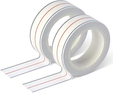 1/4" Seam Diagonal Seam Tapes - 10Yard Each Roll Sewing Basting Tape for Stitching Straight Diagonal Seams Instruction Tool (2Pack)