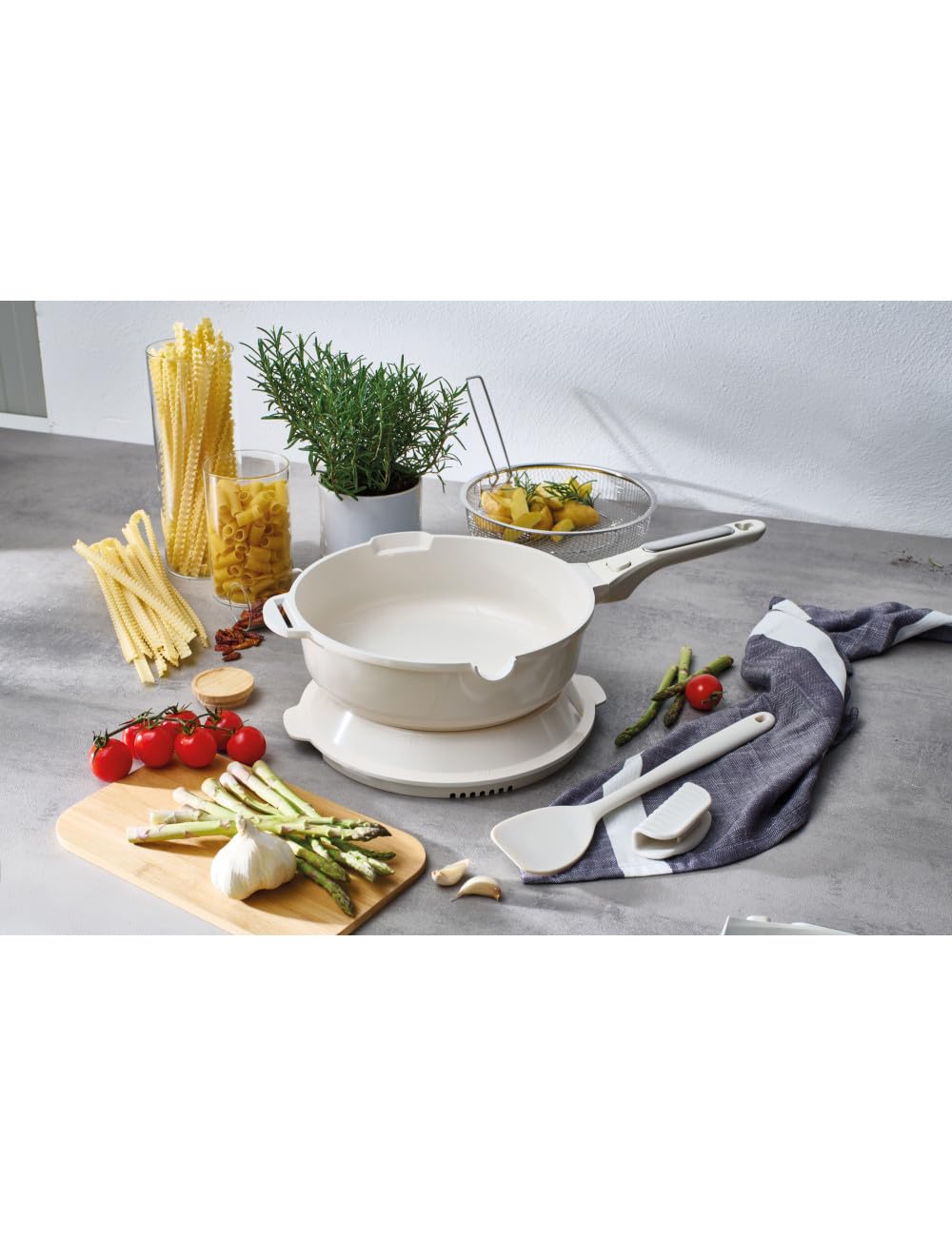 BRANDANI 51779 Pandora Tuttofare 10 in 1 Alluminio Con Rivestimento Antiaderente in Ceramica D 28x8.5h