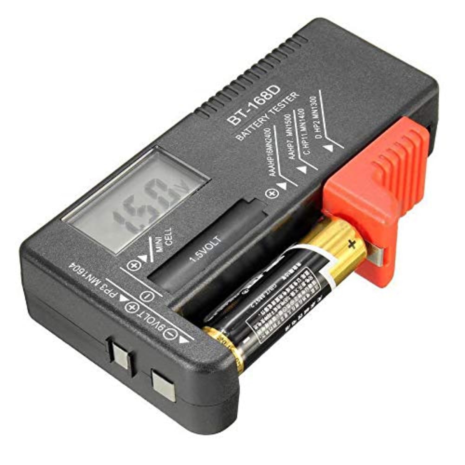 SOLDOUT Universal Digital AA/AAA/1.5V 9V Lithium Battery Capacity Tester Checker Measure Tool for Power Supply