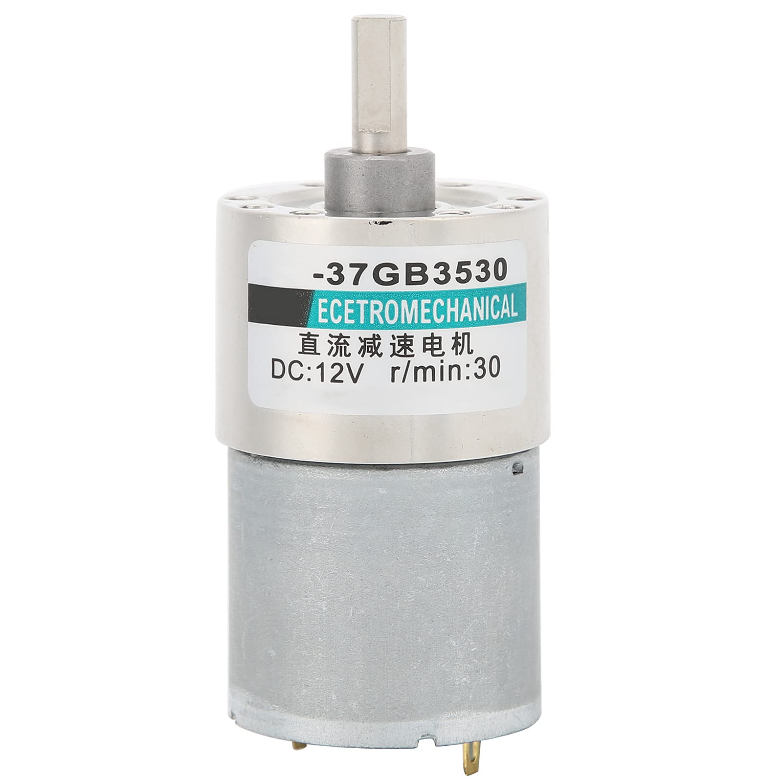 Fafeicy Motorreductor de 12 V CC, Engranajes Totalmente Metálicos y (30