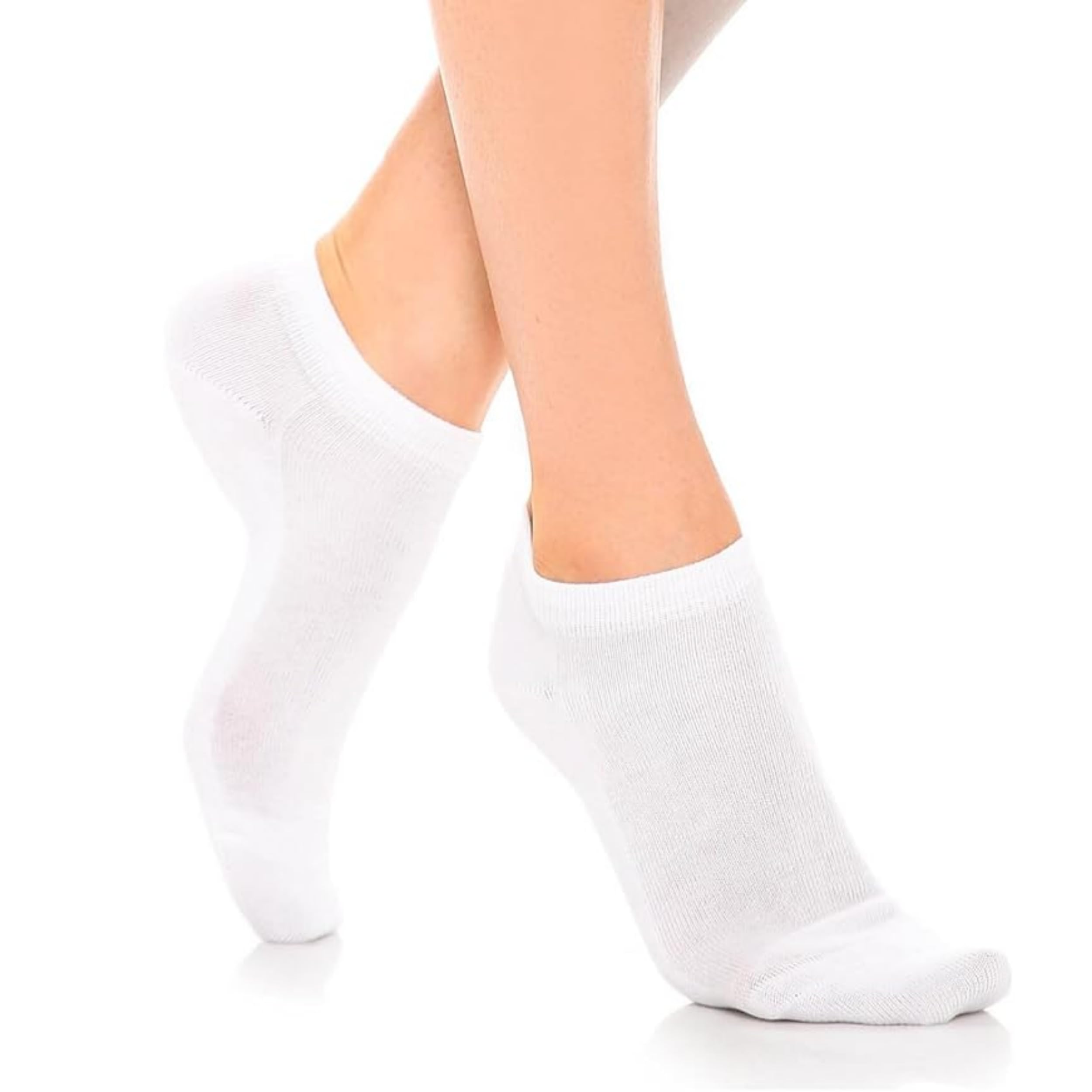 Yuneek Women's Ankle Length Low Cut Cotton Socks Pack Of 3 (WHITE, BLACK, NAVY) - Image 4 thumbnail
