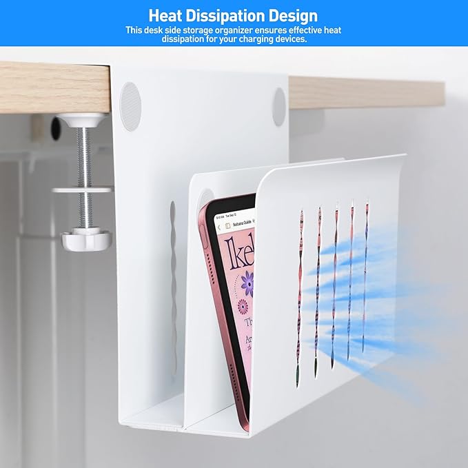 Organizador de escritorio MAXECHO, soporte para laptop debajo del escritorio miniatura 7