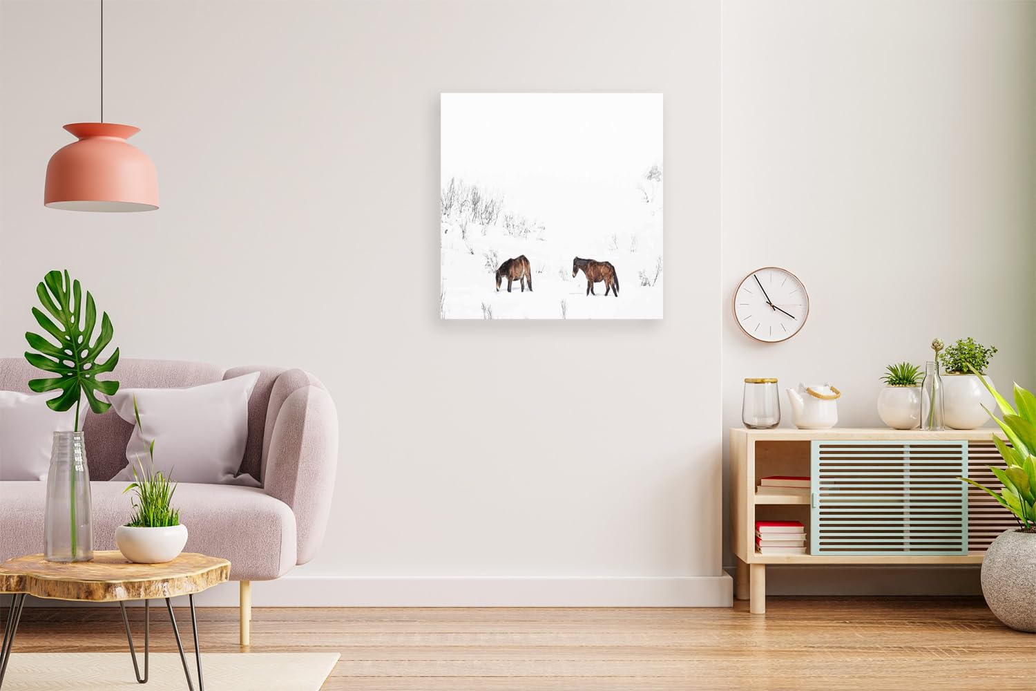 VERRE ART Printed Framed Canvas Painting for Home Decor Office Wall Studio Wall Living Room Decoration (14x14inch Wrapped) - Baby Brumbies