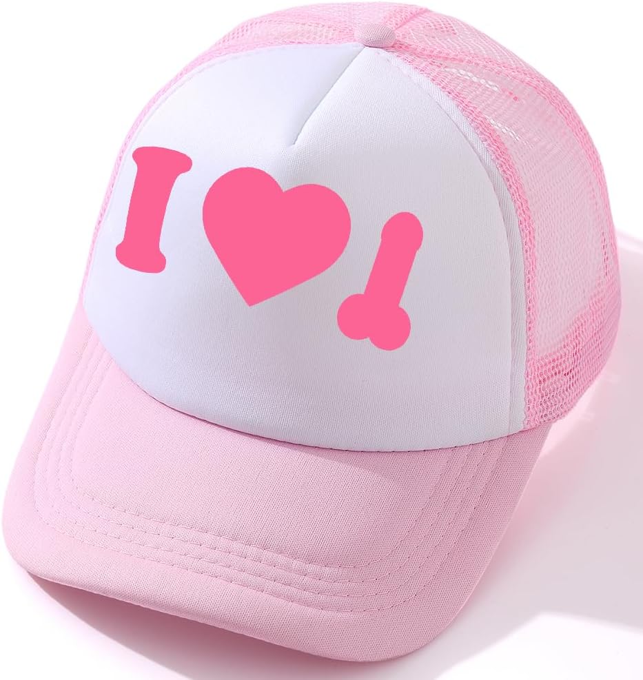 Funny Trucker Hat Women Hot Pink Adjustable Breathable Mesh Bachelorette image 2
