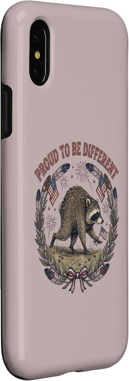 Jimothy Viral Raccoon Shirt Proud to Be Different Jimothy Case for iPhone X/XS image 3