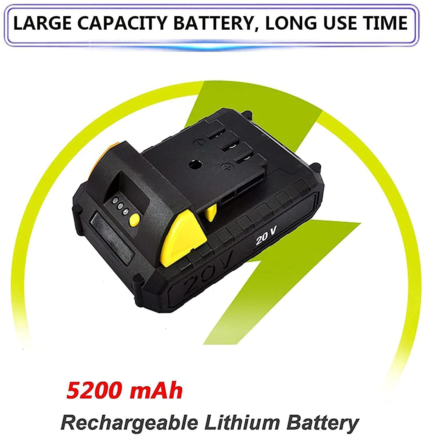 Motobineuse de Jardin, cultivateur de Jardin sans Fil, cultivateur électrique avec Batterie Rechargeable de 5 200 mAh et Chargeur pour Jardins, potagers