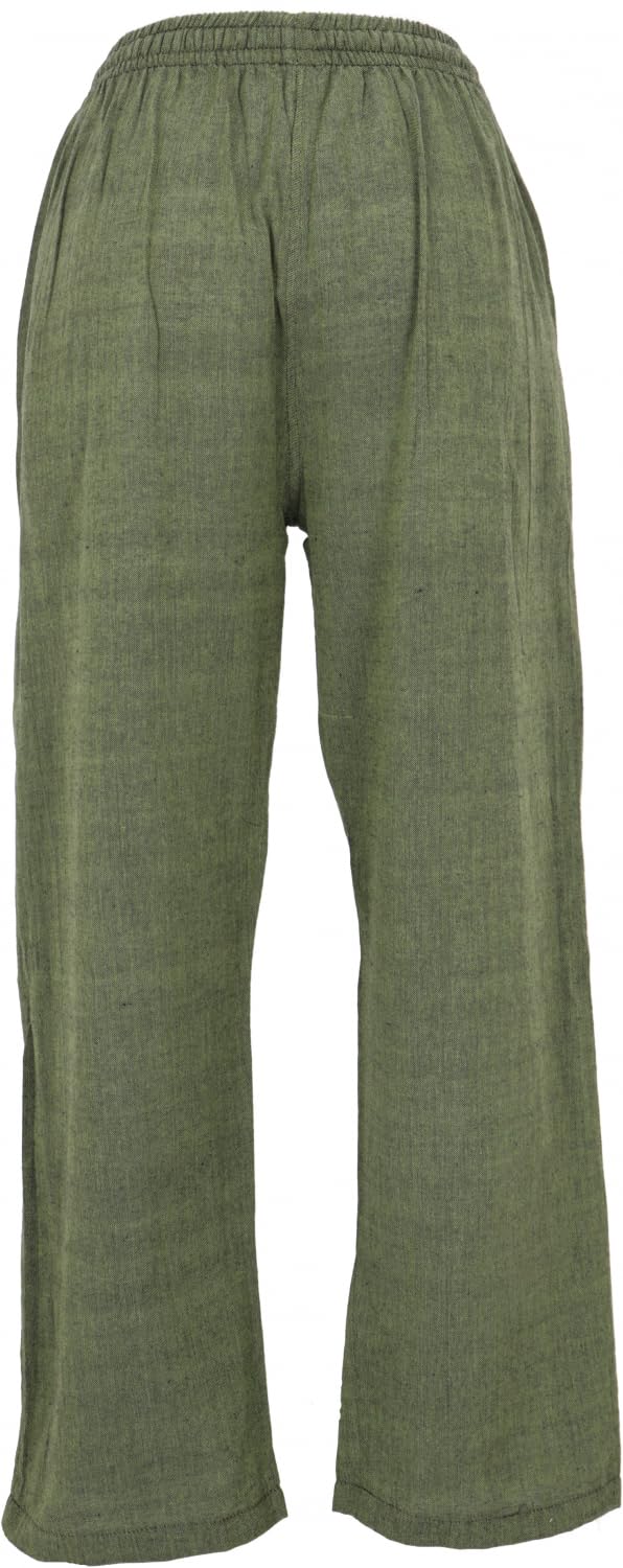 GURU-SHOP, Pantalones de Yoga, Pantalones Goa, Algodón, Pantalones de Hombre