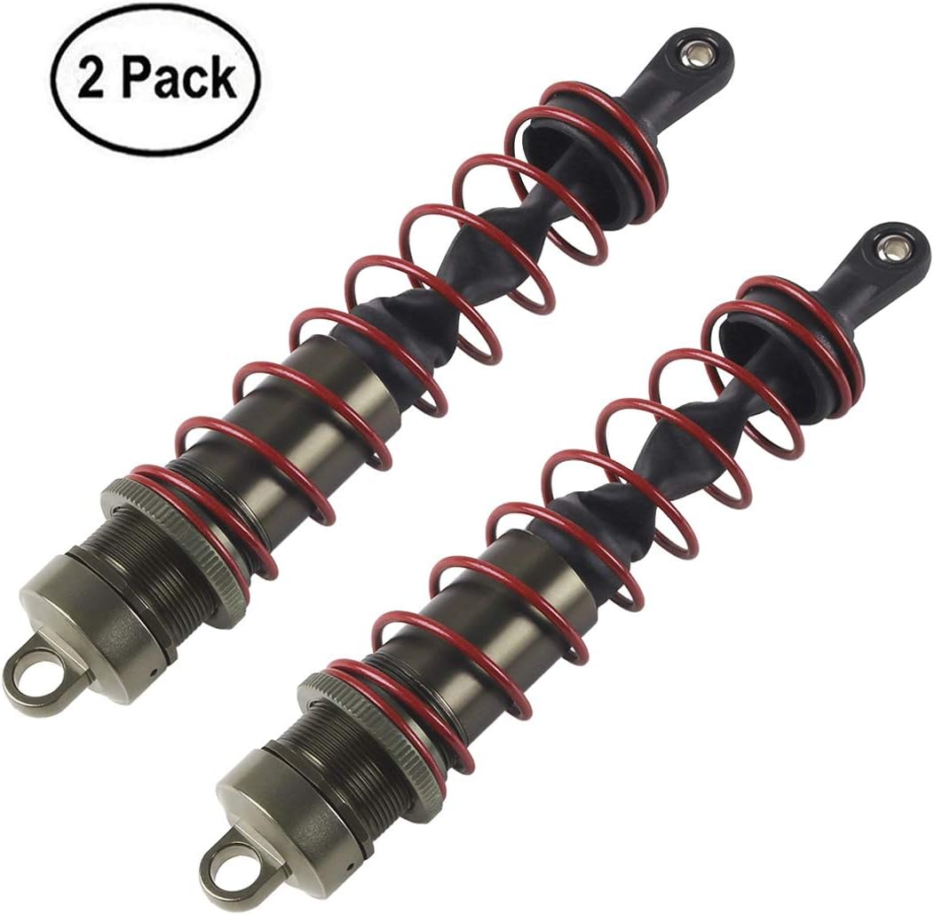 Innovateking 2pcs Aluminum Rear Shock Absorber Springs Damper Set 130mm Ultra Shocks for 1/8 RC Car Monster Truck Buggy Truggy Replacement Upgrade