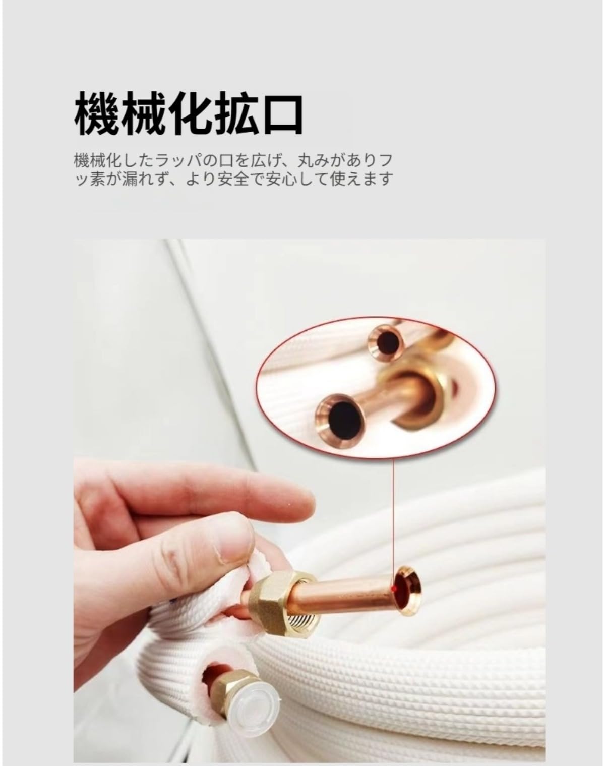 Amazon.co.jp: 【TRENIE】エアコン用銅管 冷媒配管セット 純正銅材