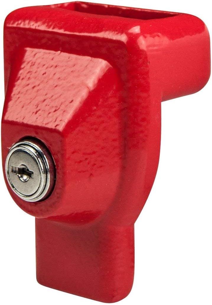 VULCAN Glad Hand Lock with Red Powder Coat and 2 Keys - Forged Steel