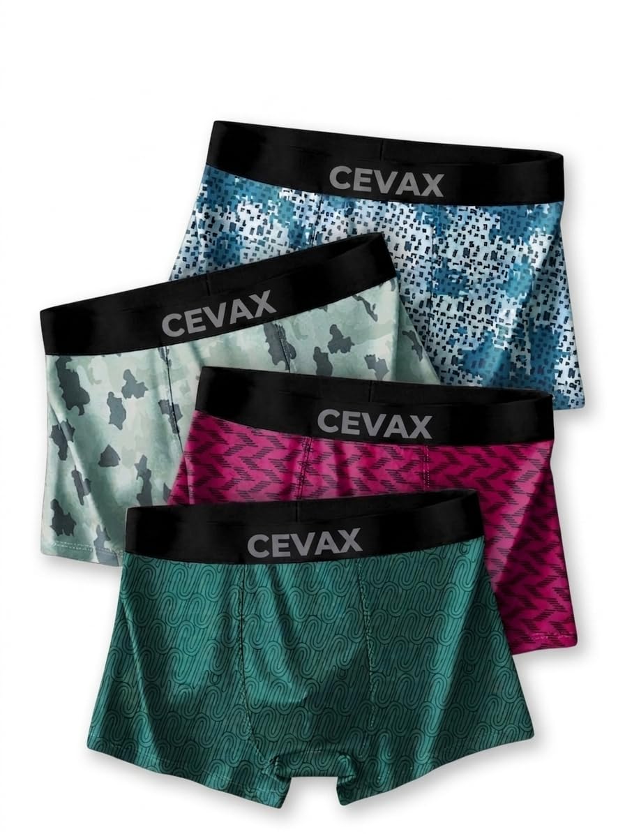 Men’s Boxer Briefs 4 Pack – Breathable Stretch Performance Underwear with Comfort Waistband, Moisture-Wicking Trunks-picture-32
