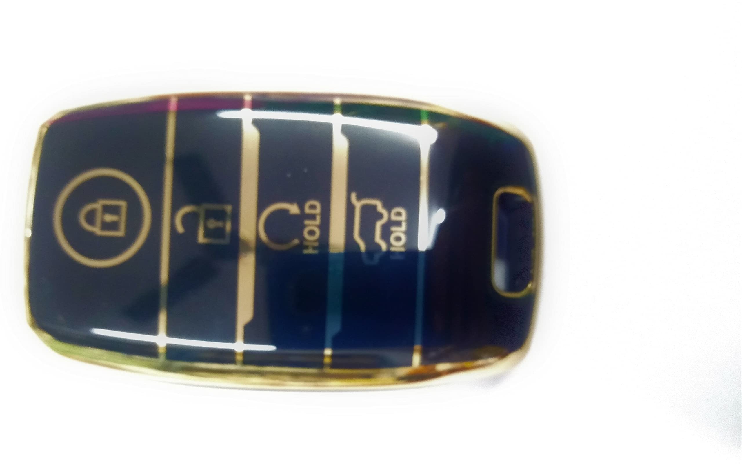 SMITH KEYS TPU Key Cover Compatible with Kia Seltos | Sonet | Carens 4 Button Smart Key