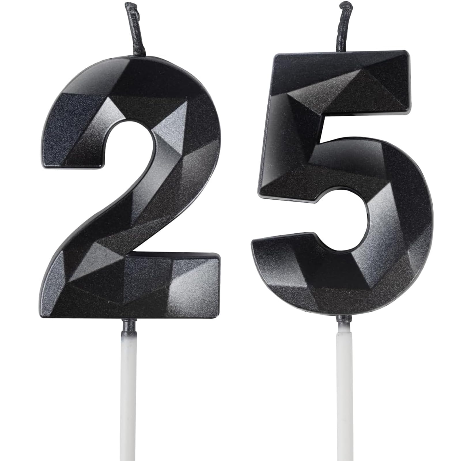 Yiran 50th Birthday Candles, Gold Number 50 Happy Birthday Candles, Cake Topper Decorations for Birthday Party, Wedding Anniversary Celebration Supply — view 92