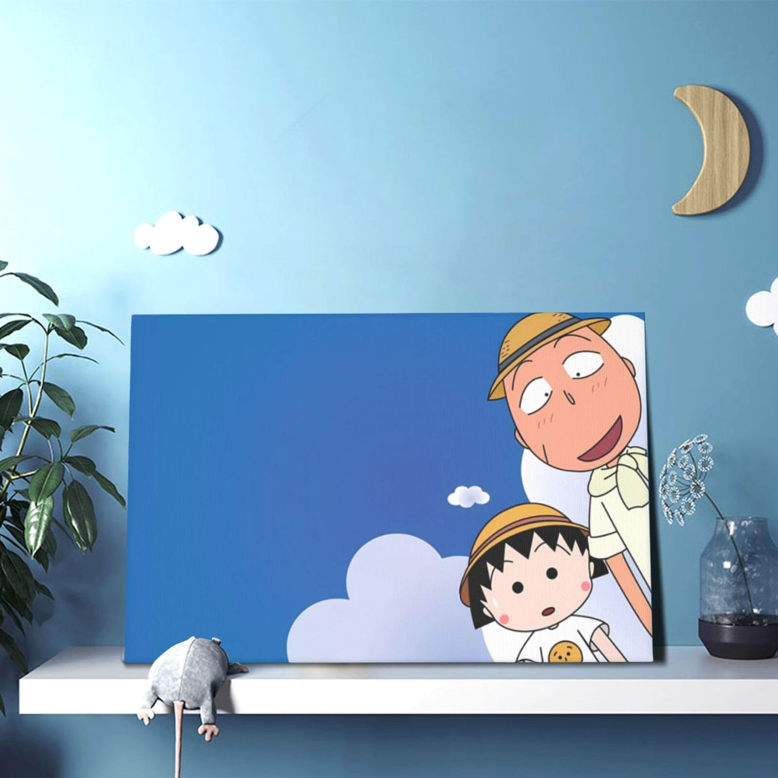 Amazon.co.jp: 絵画アートウォールポスター ちびまる子ちゃん 壁掛け