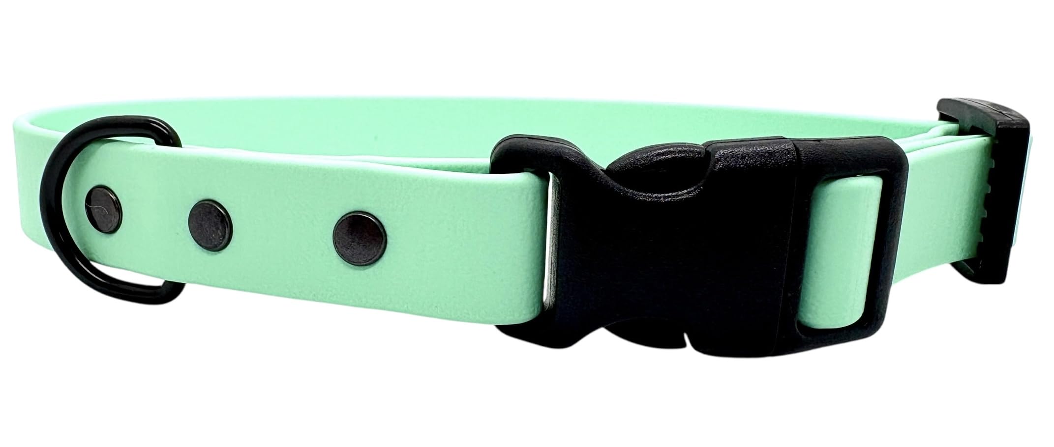 Biothane Waterproof Dog Collar with Quick Release Buckle (Seafoam (mint green), Small 25cm-30cm 20mm wide) โ image 1