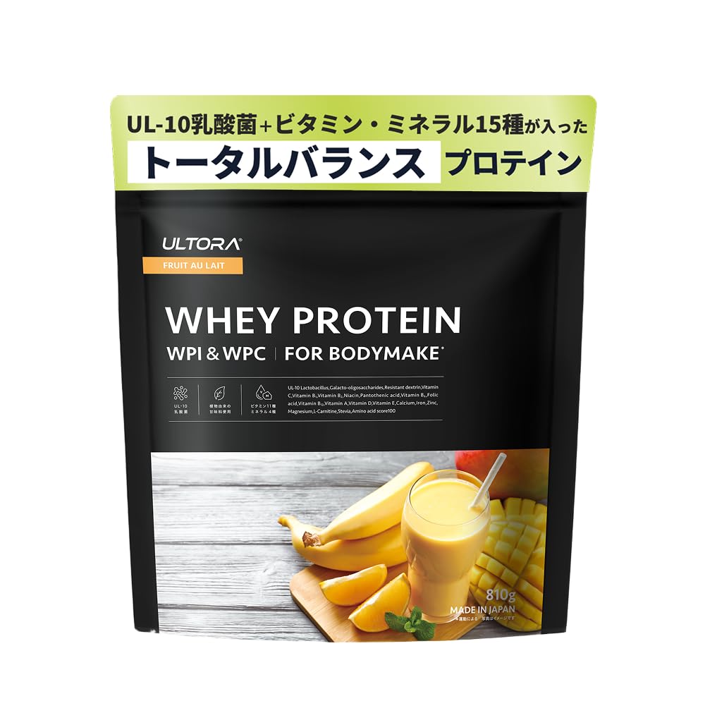 Amazon | ULTORA ウルトラ ホエイ プロテイン 810g WPI & WPC 人工甘味