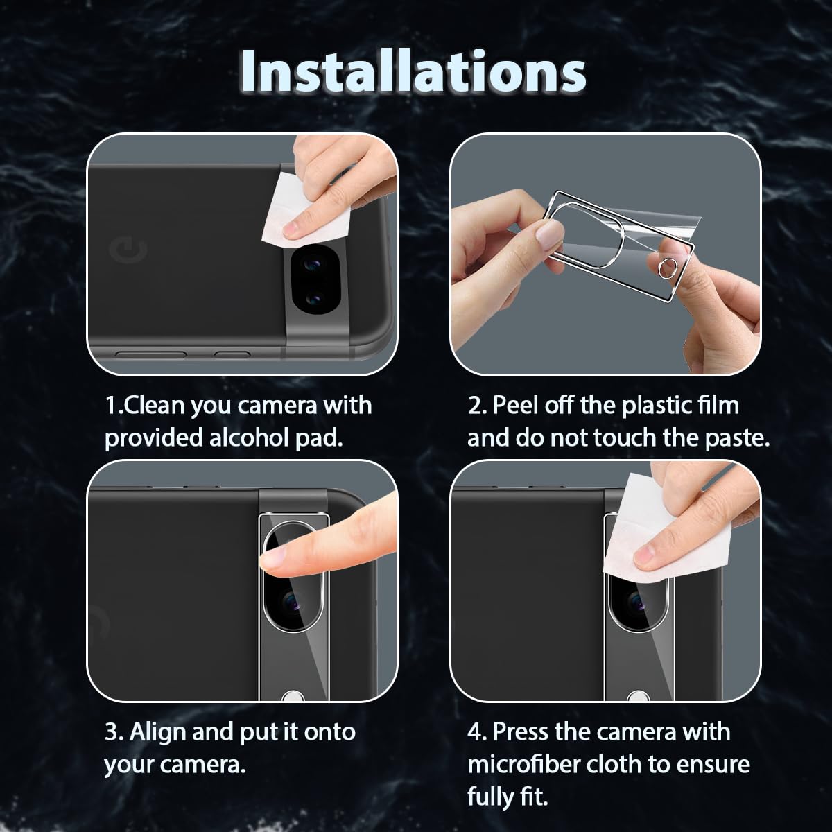 4 Pezzi] VETRO TEMPERATO PER GOOGLE PIXEL 8A PELLICOLA PROTEGGI