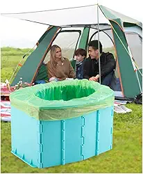 Vaso Sanitário Portátil Retrátil para Viagens Banheiro Portátil Ajustável Potty Banheiro Dobrável Colorido Papoula Portátil para Crianças Quarto de Idosos Carro de Pesca Interno