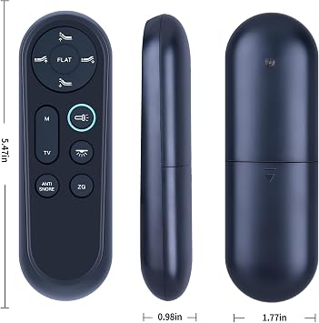 New Bed Remote Control Replacement for AbyssZen Twin XL Adjustable Bed Frame
