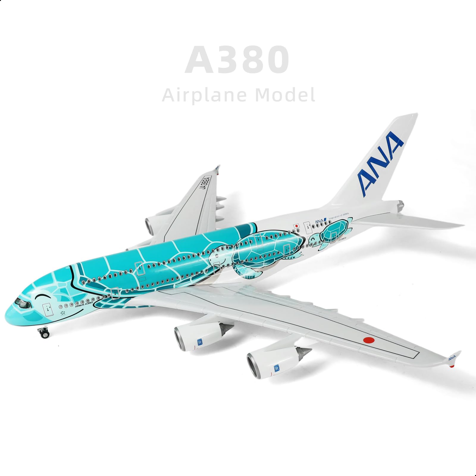 Amazon.co.jp: QIYUMOKE A380 1/160 ANAグリーンタートルデザイン完成