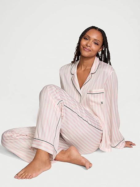 Victoria's Secret Satin Long Pajama Set, Women's Sleepwear (XS-XXL