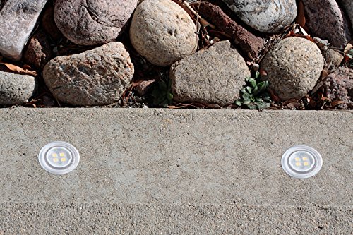 Dekor Paver Dot Led Lights For Driveways, Paths, Walkways, Stone, Concrete - Low Voltage Lighting (10Ft. Cables, Light Kit) #TOP1