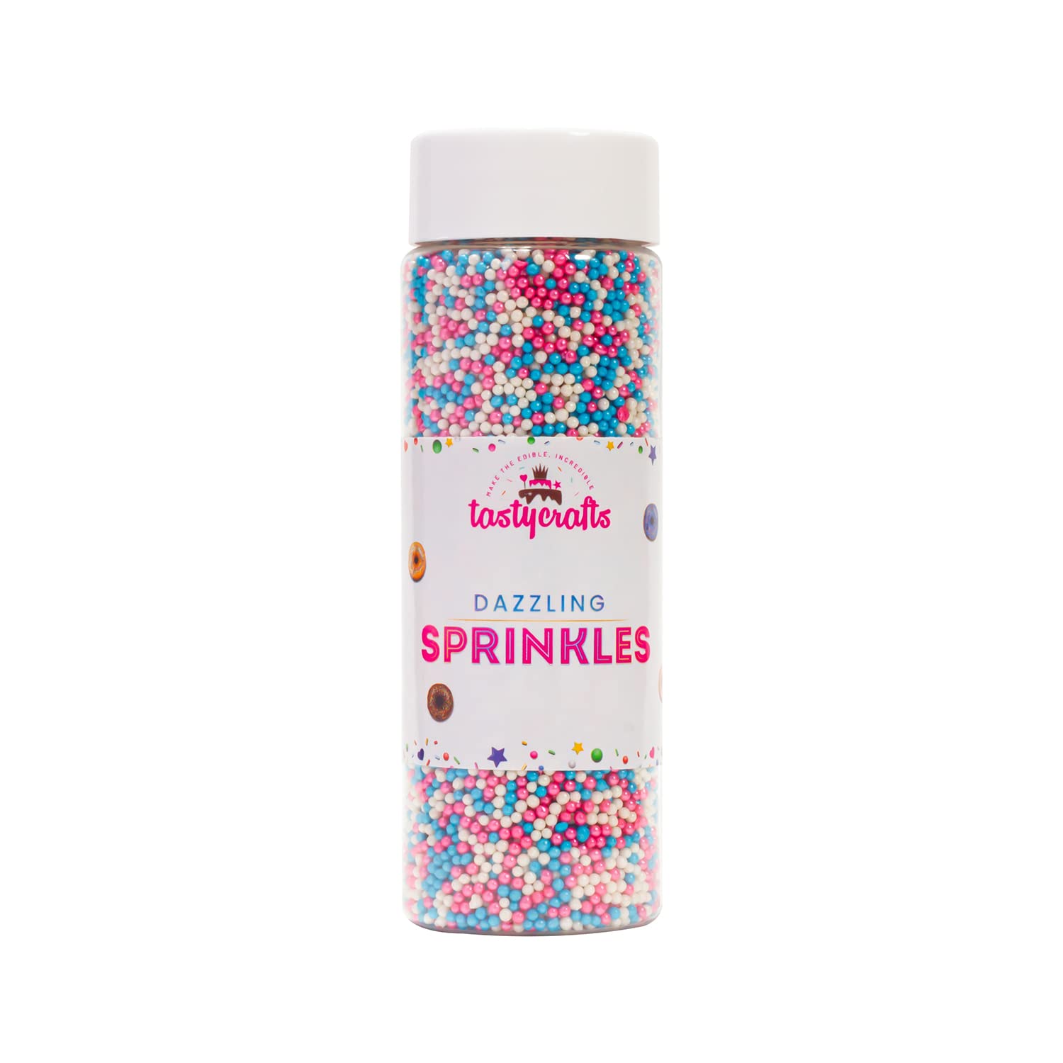 Tastycrafts Bakestable colour Balls | Edible | Sprinkle Decorations for Cake Décor | Coloured Sugar confectionery | Best Use for upper Surface decoration | Multicolor - 100 GM (DB-07) (B09C8S95SR) Amazon Price History, Amazon Price Tracker